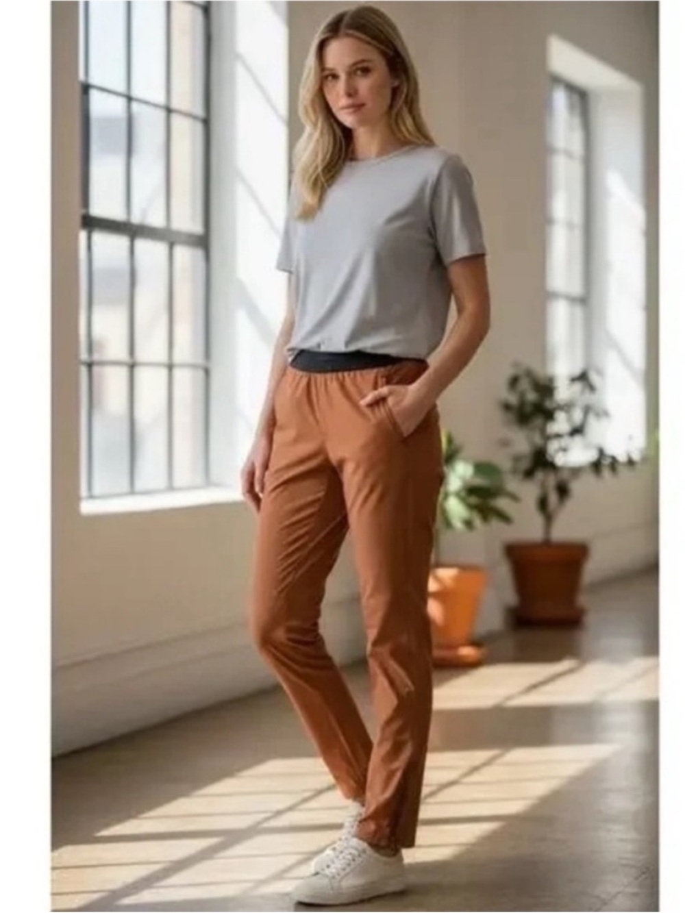 Everlane Pants XS Joggers Brown